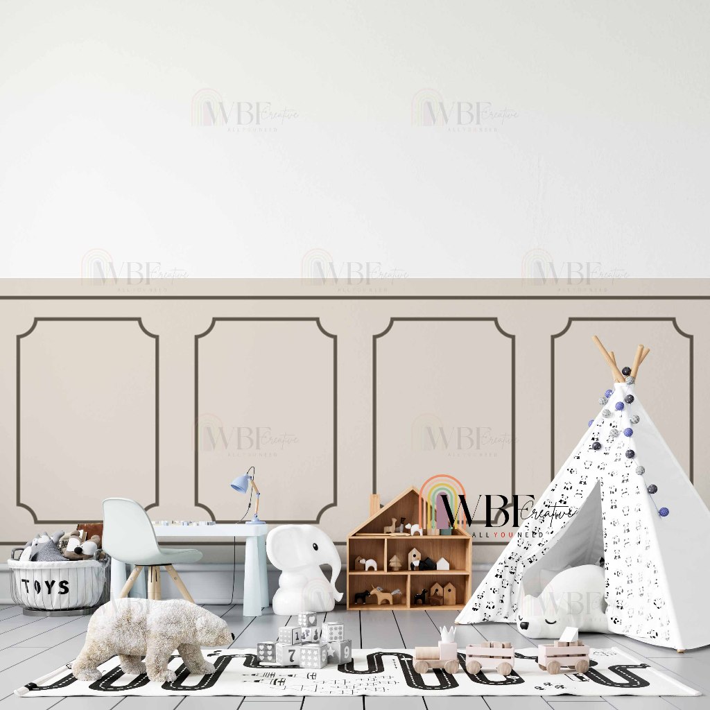 STICKER WALL MOULDING STIKER PANEL WALL MOULDING KLASIK WATERPROOF STICKER CUSTOM WALLPAPER CUSTOM