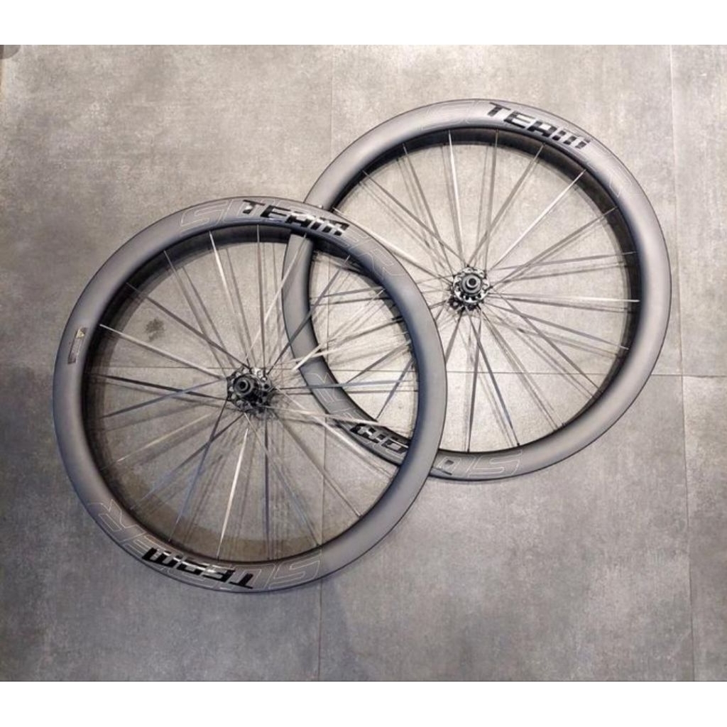 WHEELSET ROADBIKE SUPERTEAM S-ALL CARBON ULTRA 50MM DISCBRAKE SPOKES CARBON CX32 CERAMICS RATCHET 36
