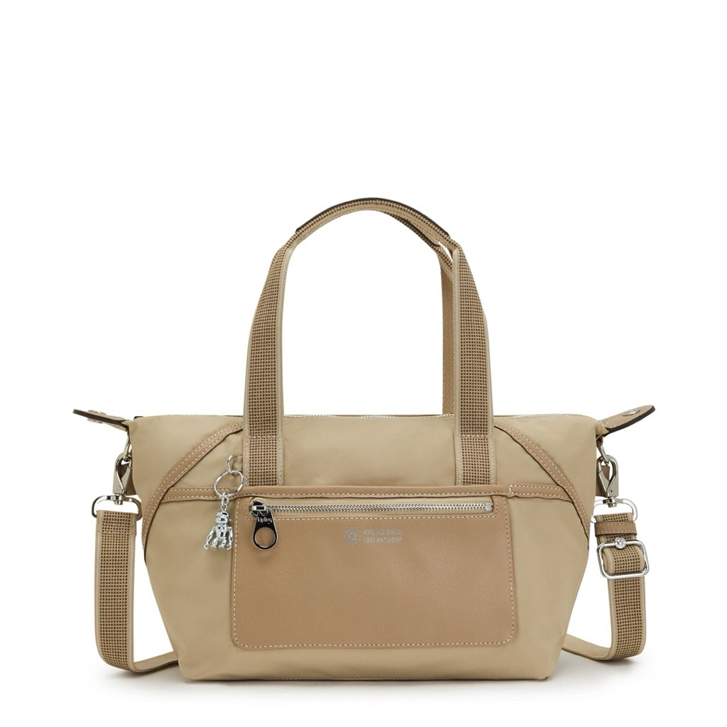 tas kipling preloved original warna beige