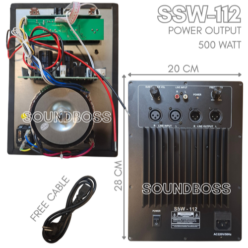 Kit Power / Mesin Subwoofer / Modul Speaker Subwoofer SSW-112