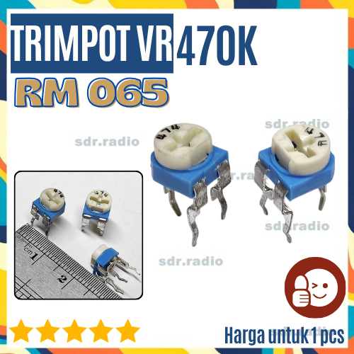 470 Kilo Ohm Trimpot Variable Resistor RM065 470K Ohm VR RM-065 470K R