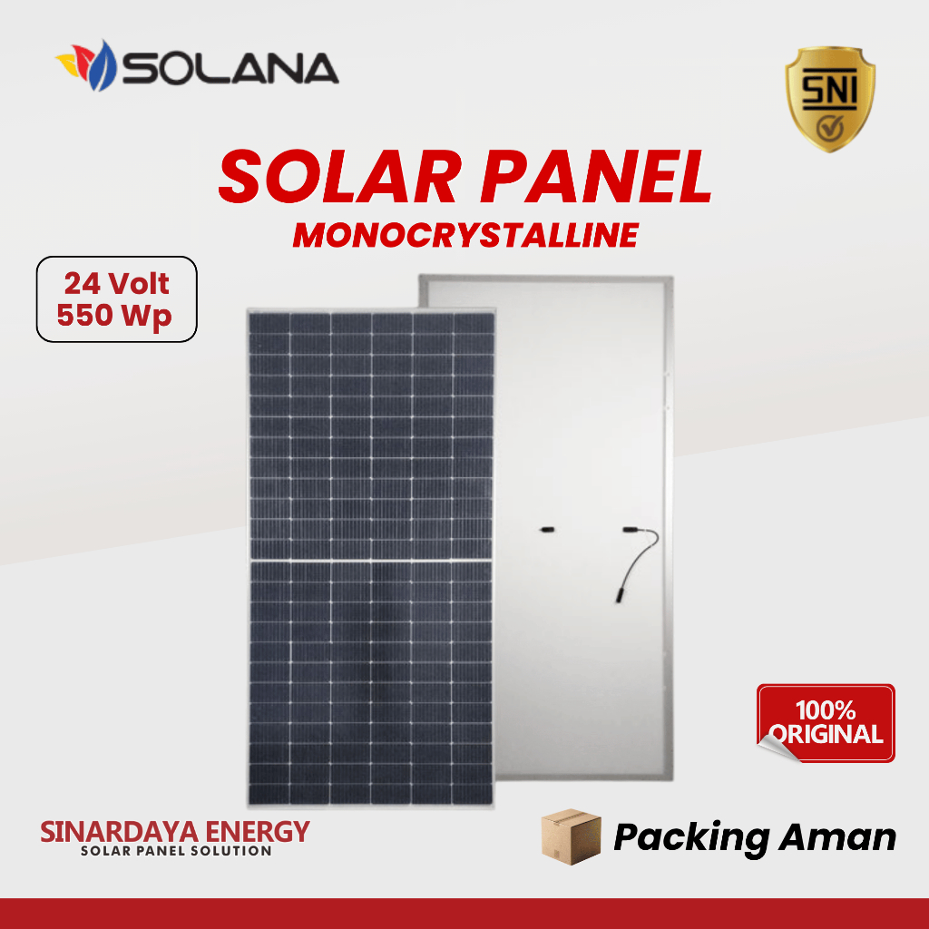 olar Panel Solana 550WP 24V Monocrystalline - Panel Surya 550 WP Mono SNI
