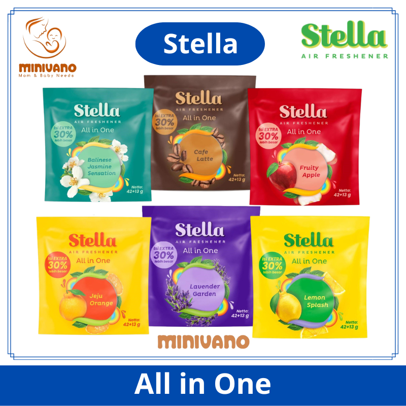Stella All In One Lavender Garden 42 + 13 gr - Pengharum Mobil / Ruangan Gantung