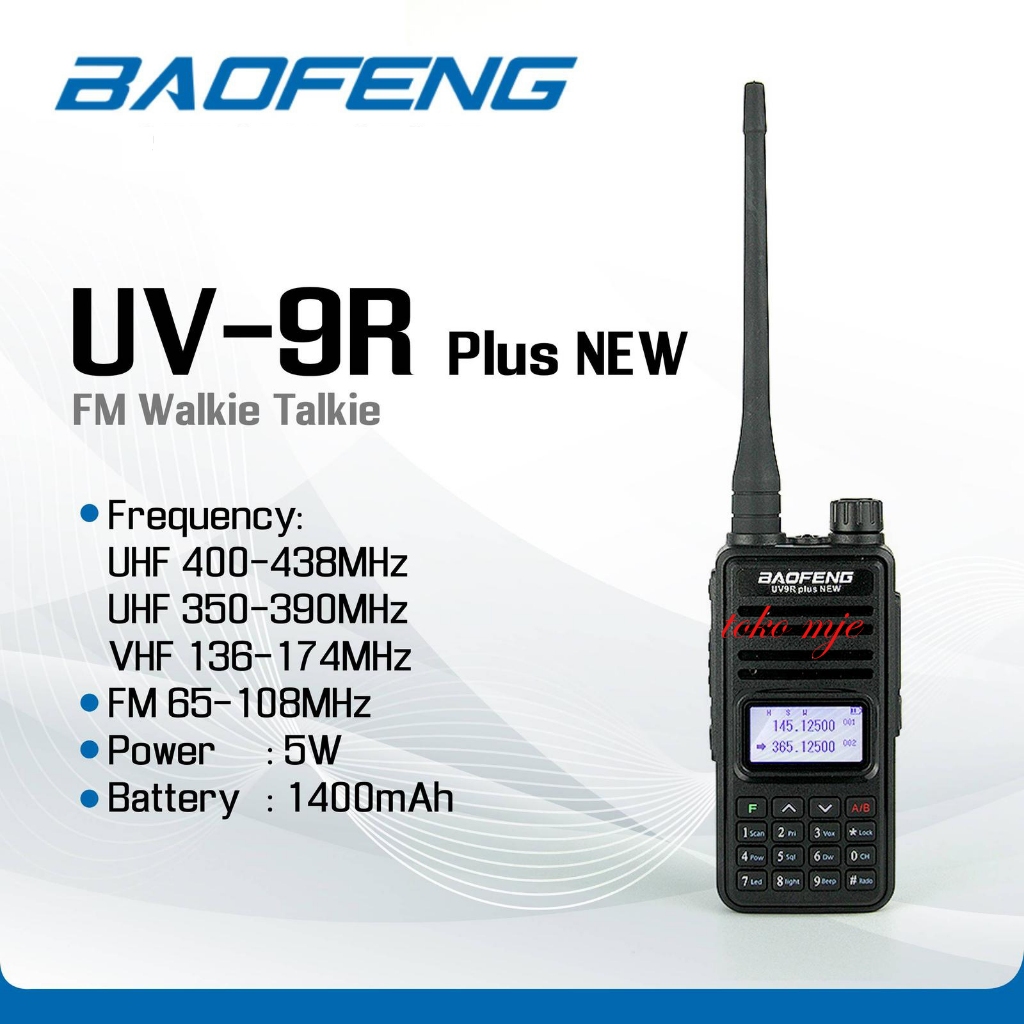 HT UV-9R NEW WALKIE TALKIE UV 9R DUALBAND 5WATT