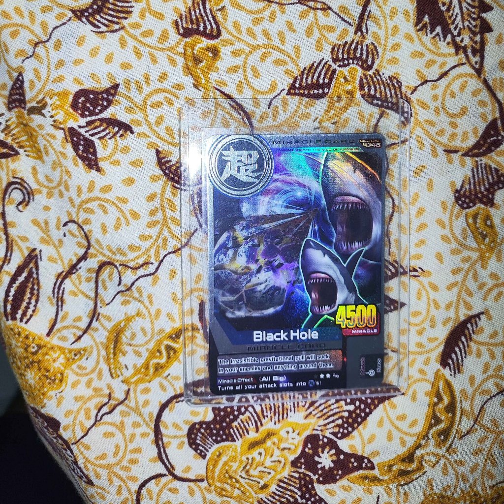 Kartu Animal Kaiser Plus+ Silver Black Hole with Sleeve