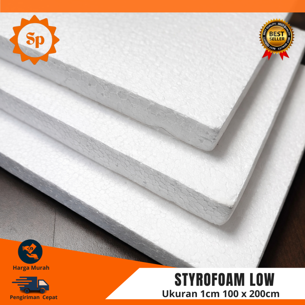 styrofoam low lembaran  1cm 100 x 200cm