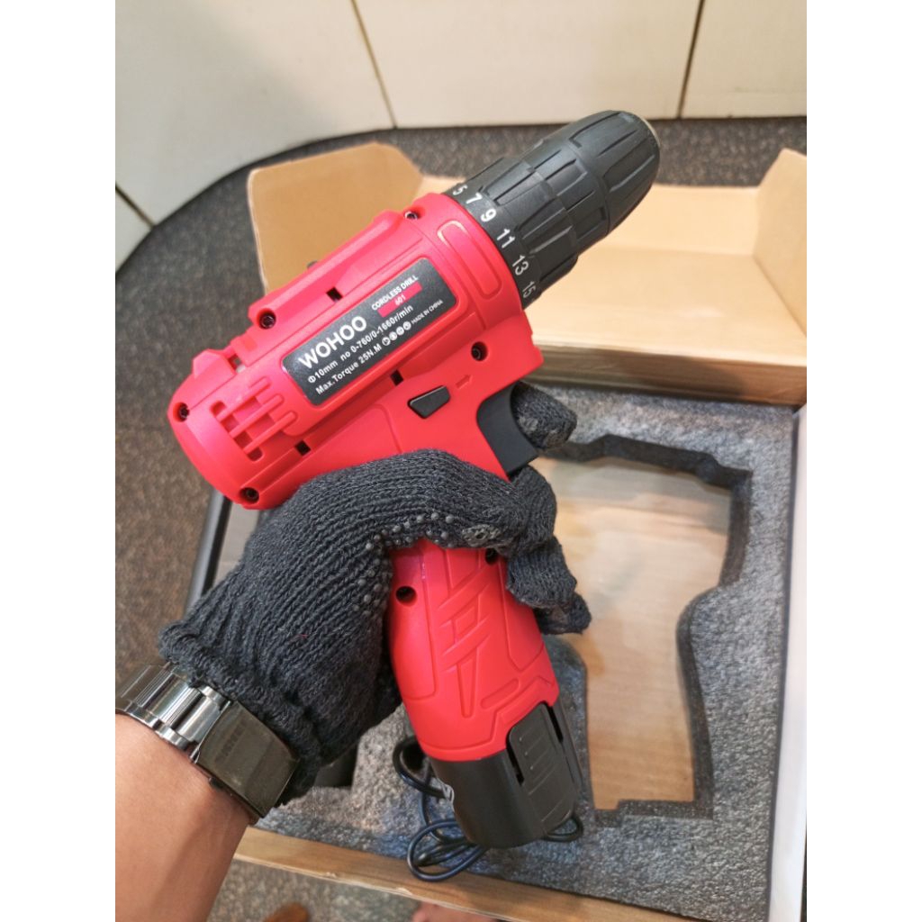 Bor Baterai Cordless drill 12v