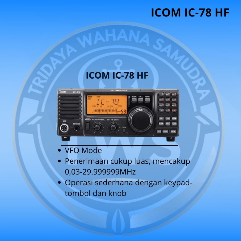 ICOM IC-78 HF TRANSCEIVER