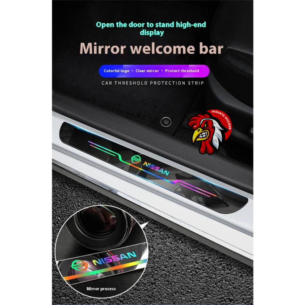 Mobil Nissan Sillplate Akrilik Premium Sticker Pengaman Lantai Pintu Mobil Nissan Livina Terra Seren