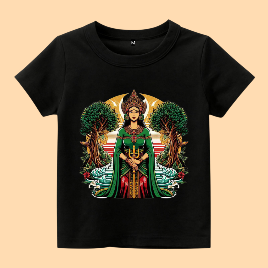 Baju Kaos Anak Gambar Ratu kidul nyi roro kidul pantai selatan