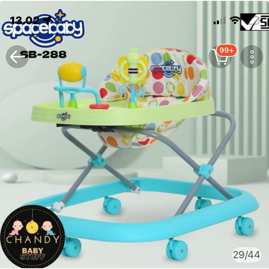 Baby walker space baby