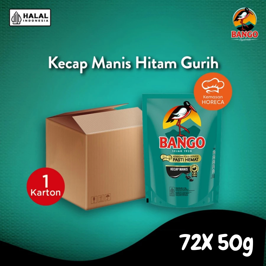 1 Karton Bango Kecap Manis 50gx 72 (eceran 2000an)