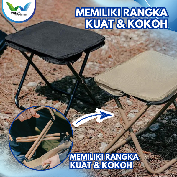 ATRIZ Kursi Lipat Portable Outdoor Kecil Bangku Lipat Hiking Pantai