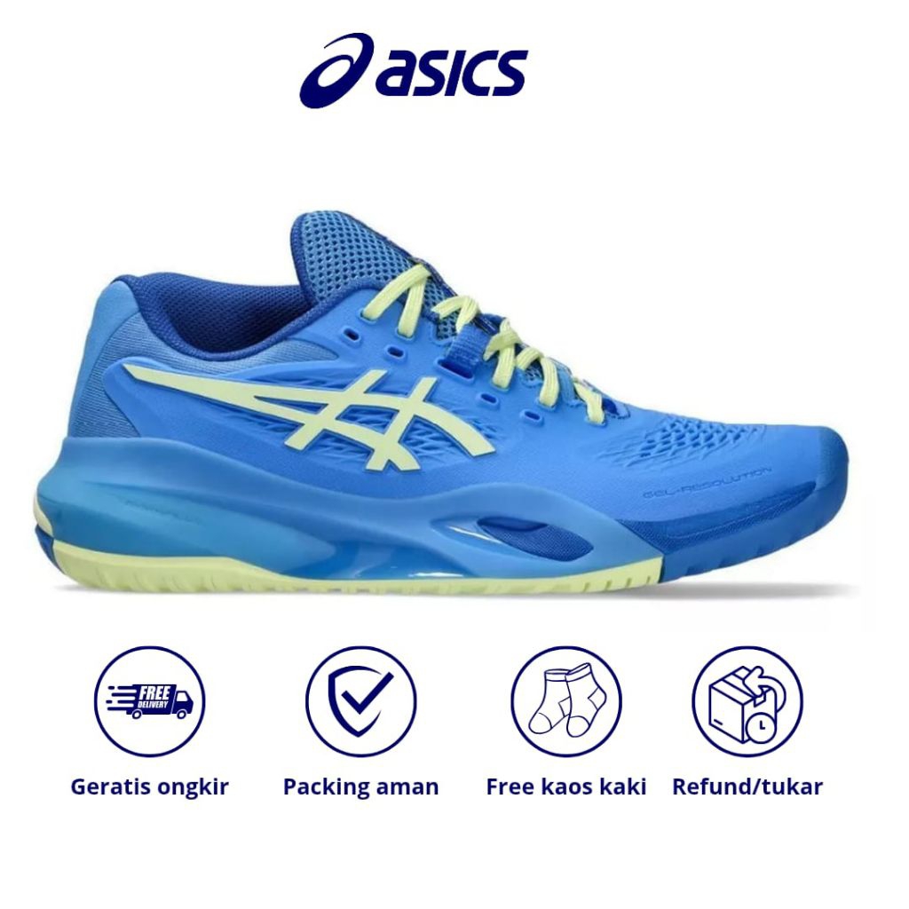 SEPATU TENIS/PADEL ASICS GEL RESOLUTION X BLUE COAST HUDDLE YELLOW
