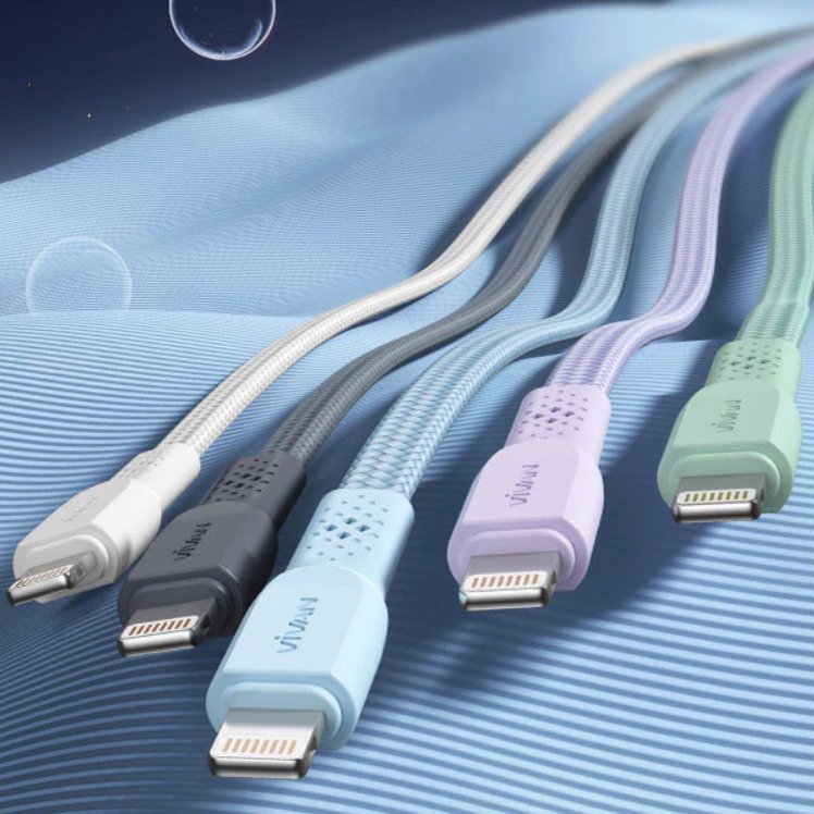 Kabel data iphone vivan fast charging iPhone 5, 6, 7, Iphone 8, X, Xr, Xs max original vivan