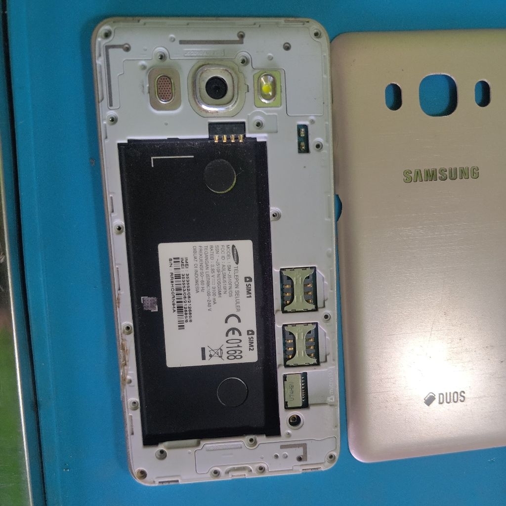 Samsung j510fn minus mesin No cas LCD ori hidup