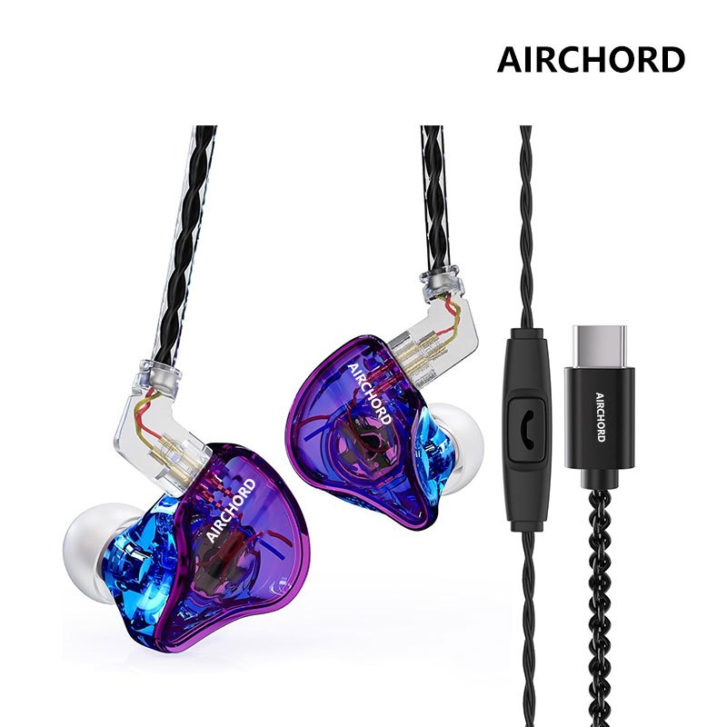 AirChord USB Type C Headphones for for Samsung Galaxy s23 s22 s21 s20 Ultra Wired Earbuds in Ear Hea
