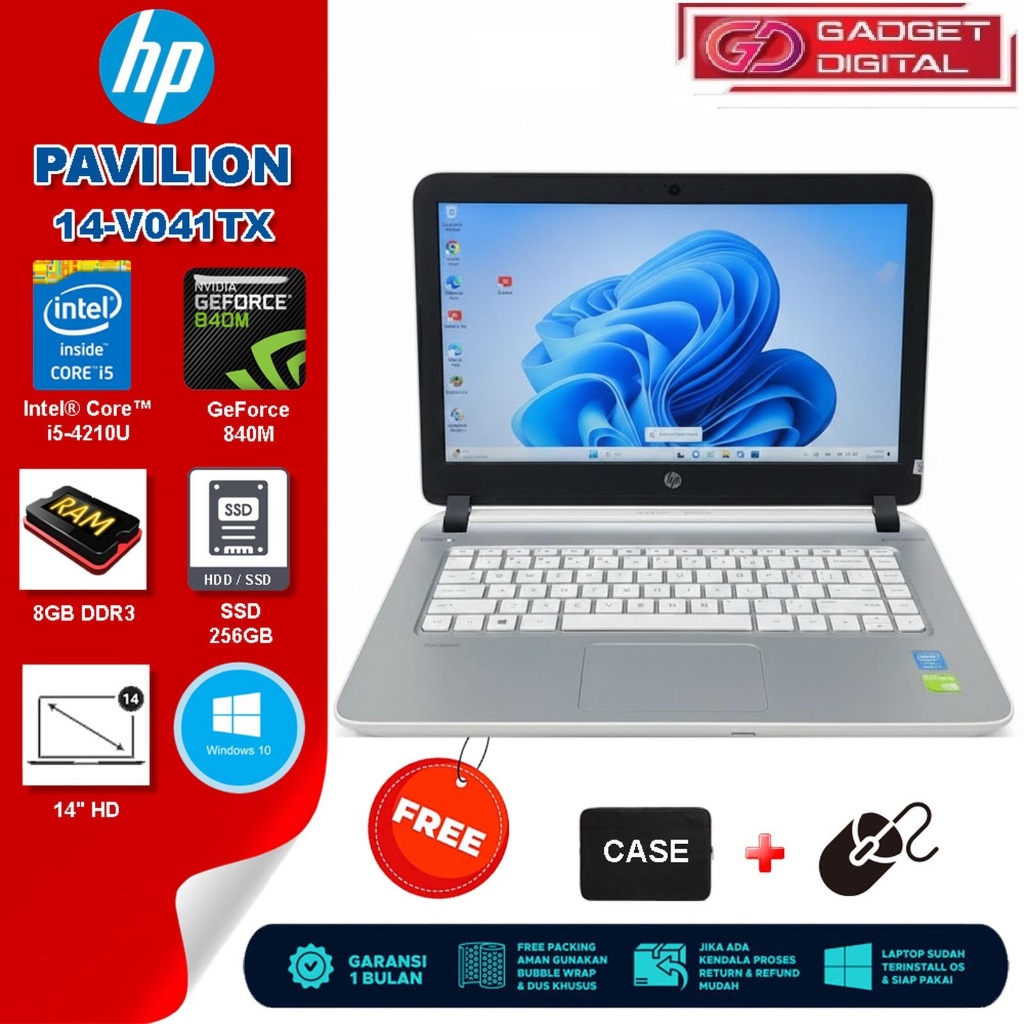 Laptop HP Pavilion 14 Core i5-4210U GeForce 840M | 8GB / SSD 256GB | 14" HD