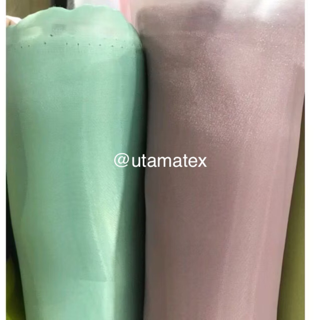 Organza Saten/ Organza Satin/ Bahan Organza/ Kain Organza