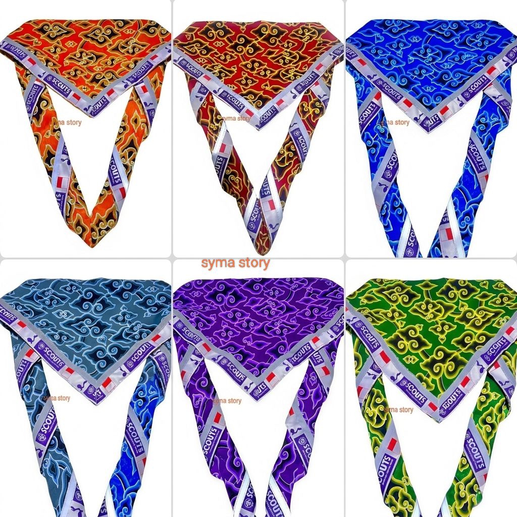 TERMURAH_SCRAF BATIK PRAMUKA MENYALA/SCRAF BATIK/SYAL BATIK PRAMUKA