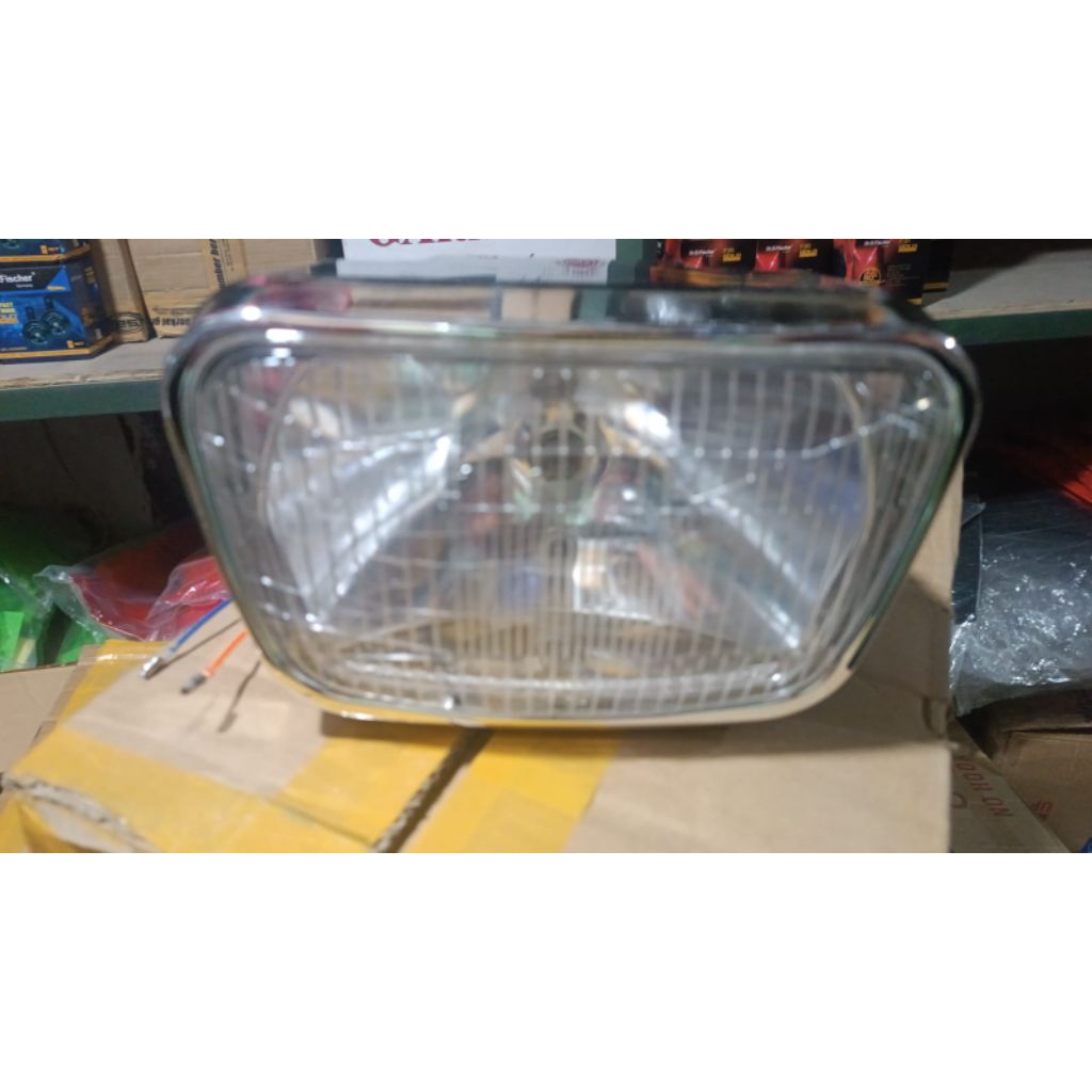 Promo Reflektor Lampu Depan RXK NEW RX KING NEW BLACK Kaca Putih Osk