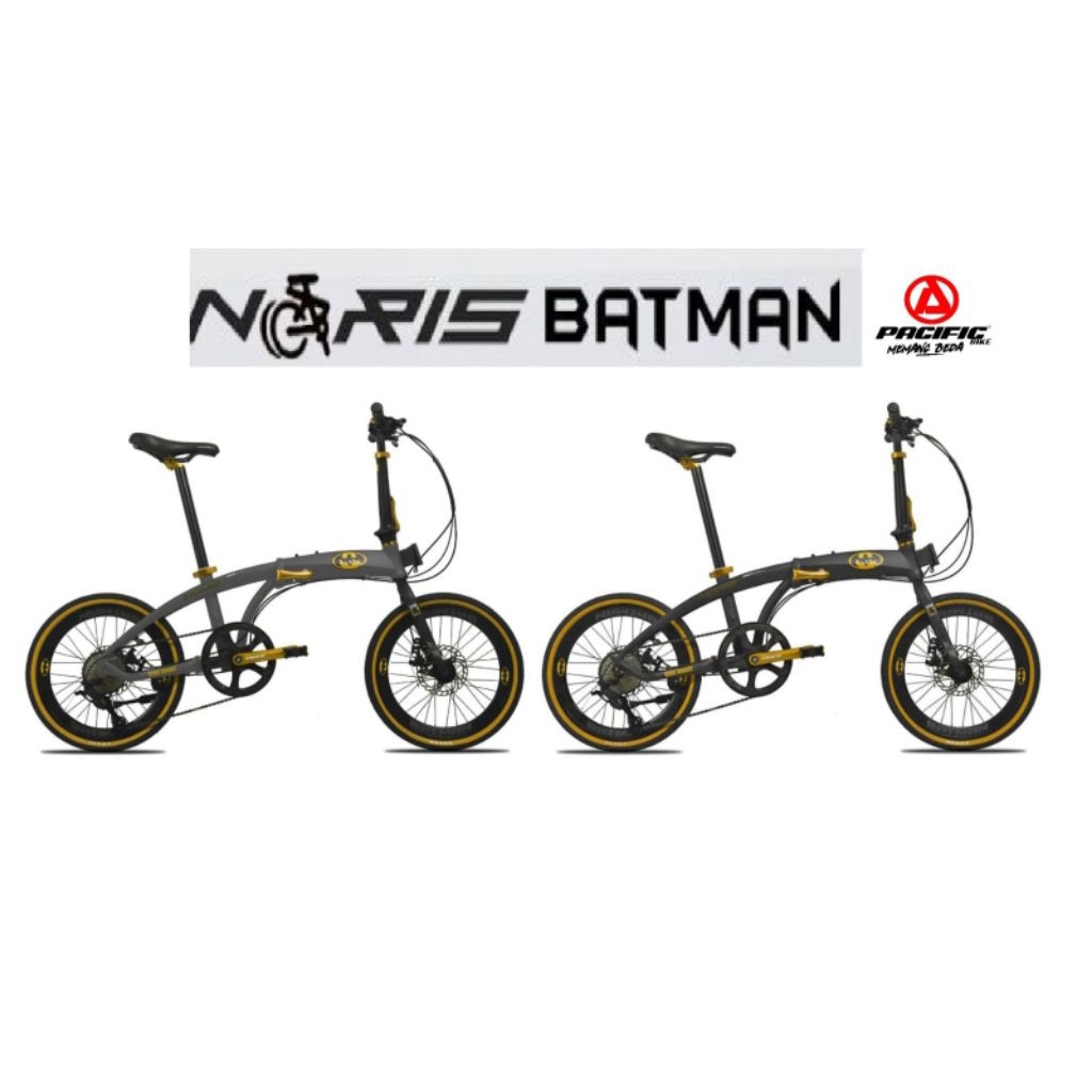 sepeda lipat uk 16 pacific batman