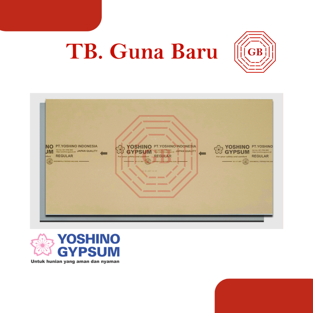 Papan Gypsum Yoshino Board 9mm