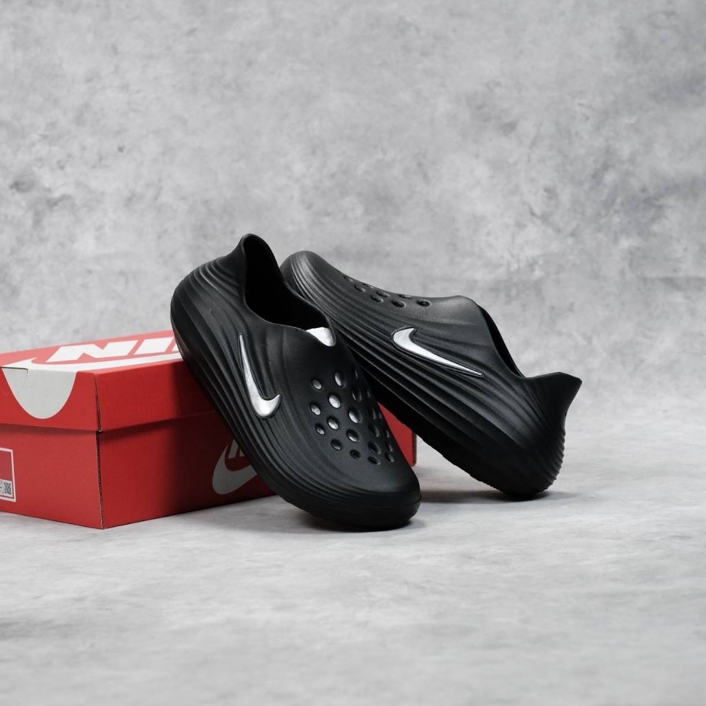 Sepatu Casual Nike React x Rejuven 8 Black Grey