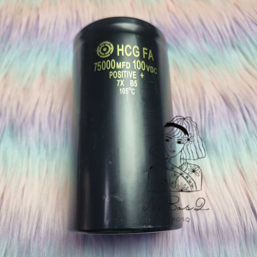 ELCO 75000UF 100V HCG CAPASITOR ELKO 75000 UF 100VOLT HCG KAPASITOR