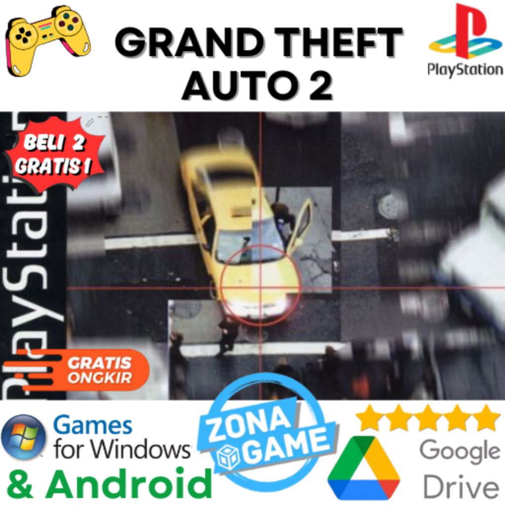 Game PC GTA 2 Grand Theft Auto 2 PS1 | Bisa di Android / IOS / PC + Emulator | BELI 2 GRATIS 1