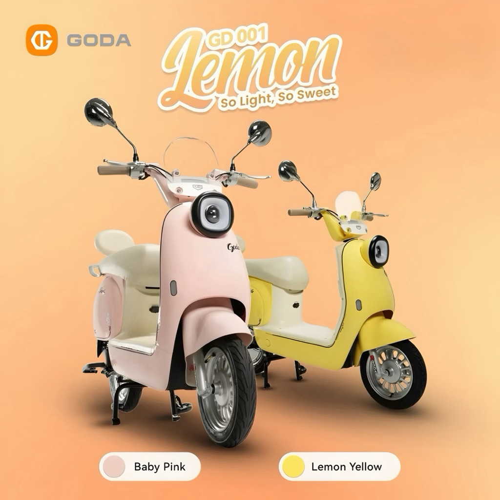 GODA LEMON GD001 NEW SEPEDA LISTRIK TERBARU DARI GODA GD-001