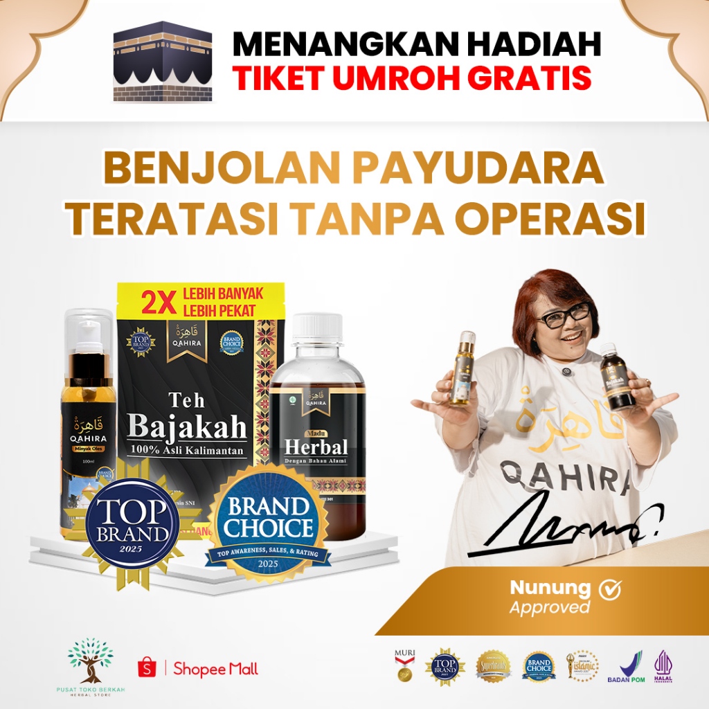 Qahira Alternatif Pengobatan Alami Mengatasi Lipoma Kista Benjolan Payudara Tanpa Efek Samping Halal