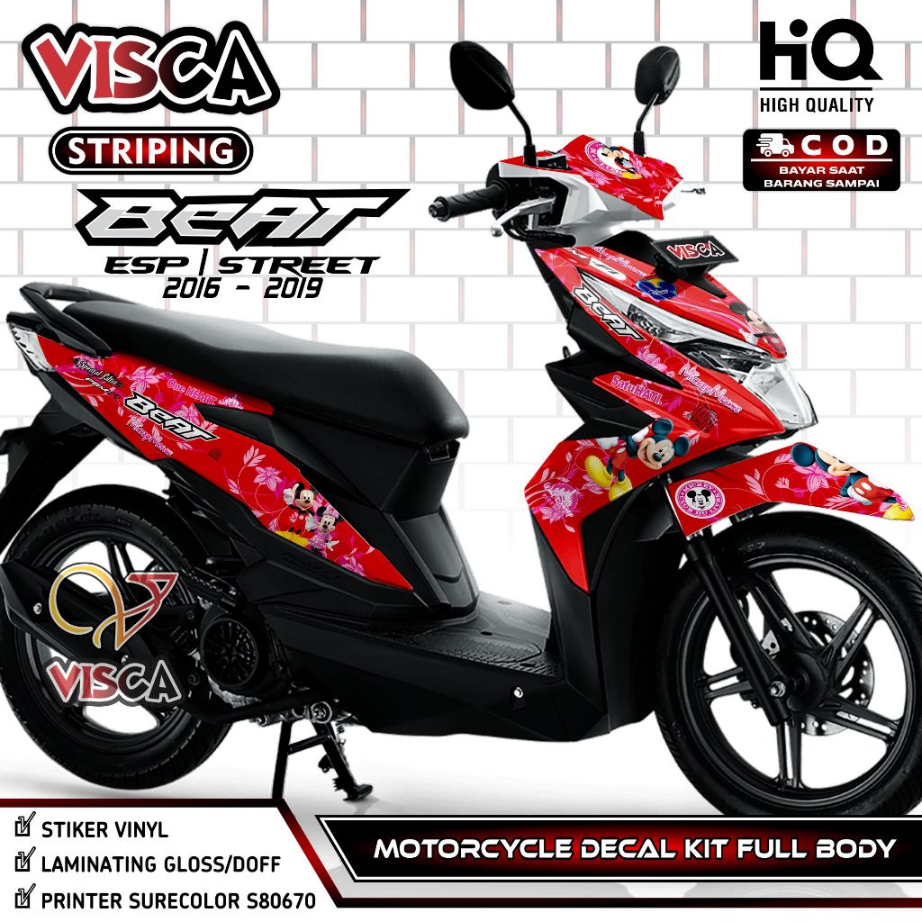 Decal Beat ESP 2016 - Stiker Beat ESP - Dekal Beat ESP 2017 Full Body - Striping Beat ESP 2018 Varia