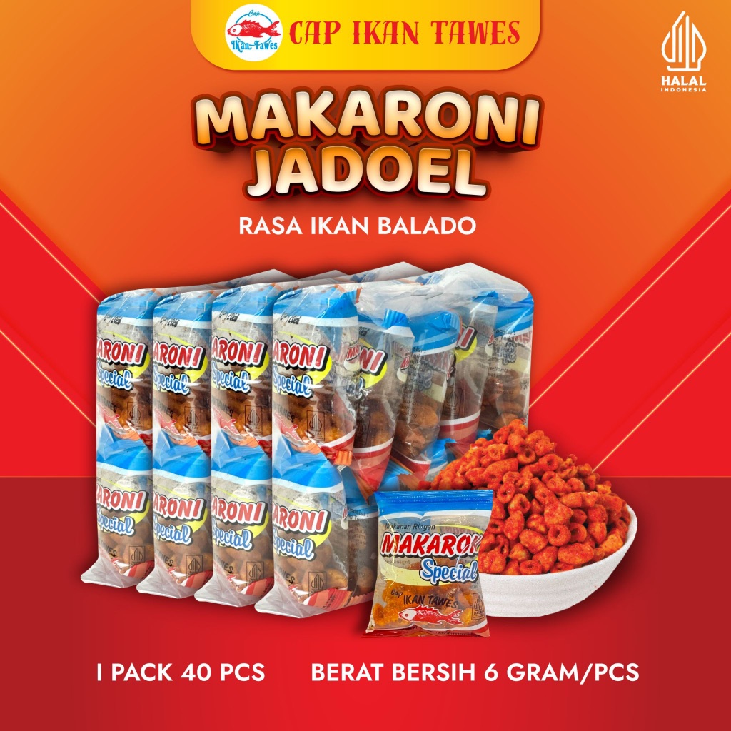 [4 PACK LEBIH CUAN] Maksor Pedas Ikan Isi 40 Pcs Jajan Cemilan Warung Grosir Enak Gurih