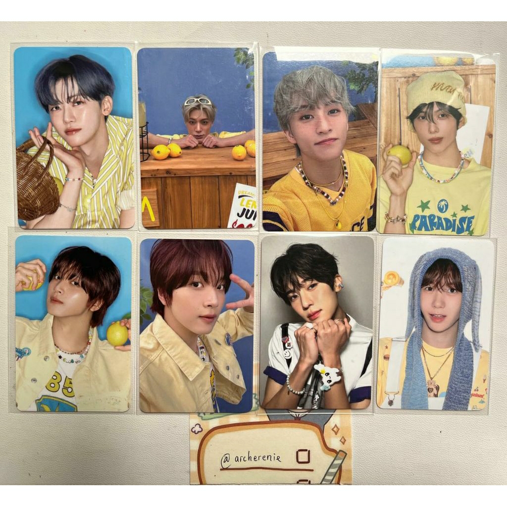 || Photocard OFFICIAL Nct Dream Wish || pc Mark Jeno Jaemin Haechan Jisung Sion Ryo merchandise trad