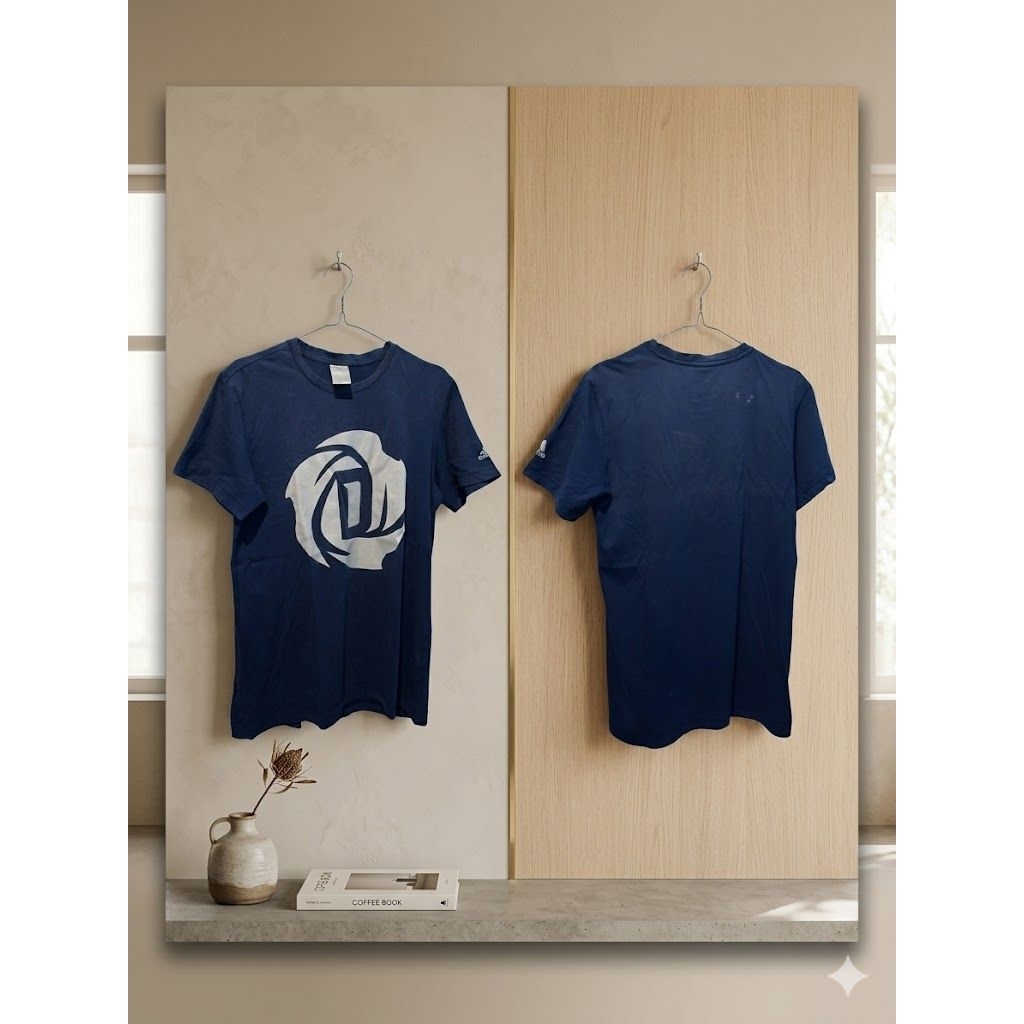 t shirt adidas blue full tag second