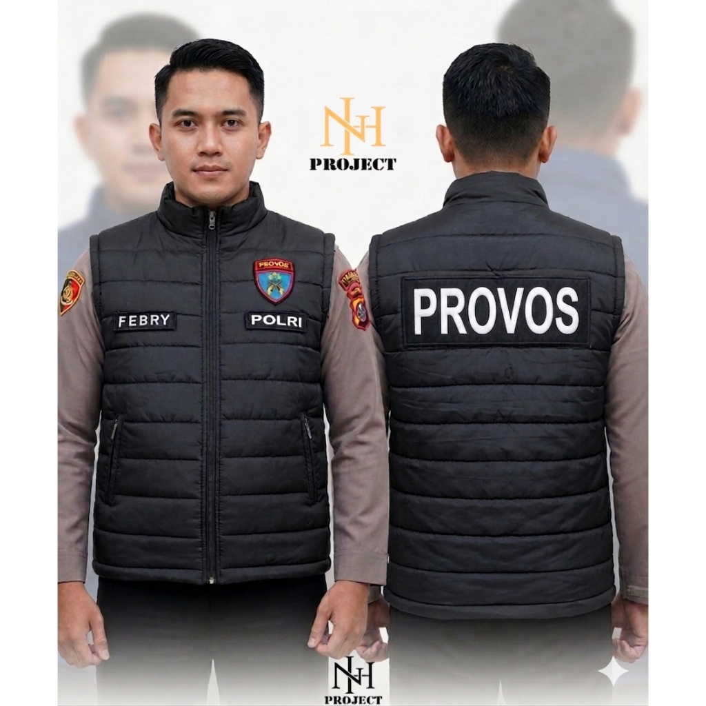 Rompi Provos Polri Fremium Terlaris Rompi ProvosTerbaru Glembung Custom Bordir