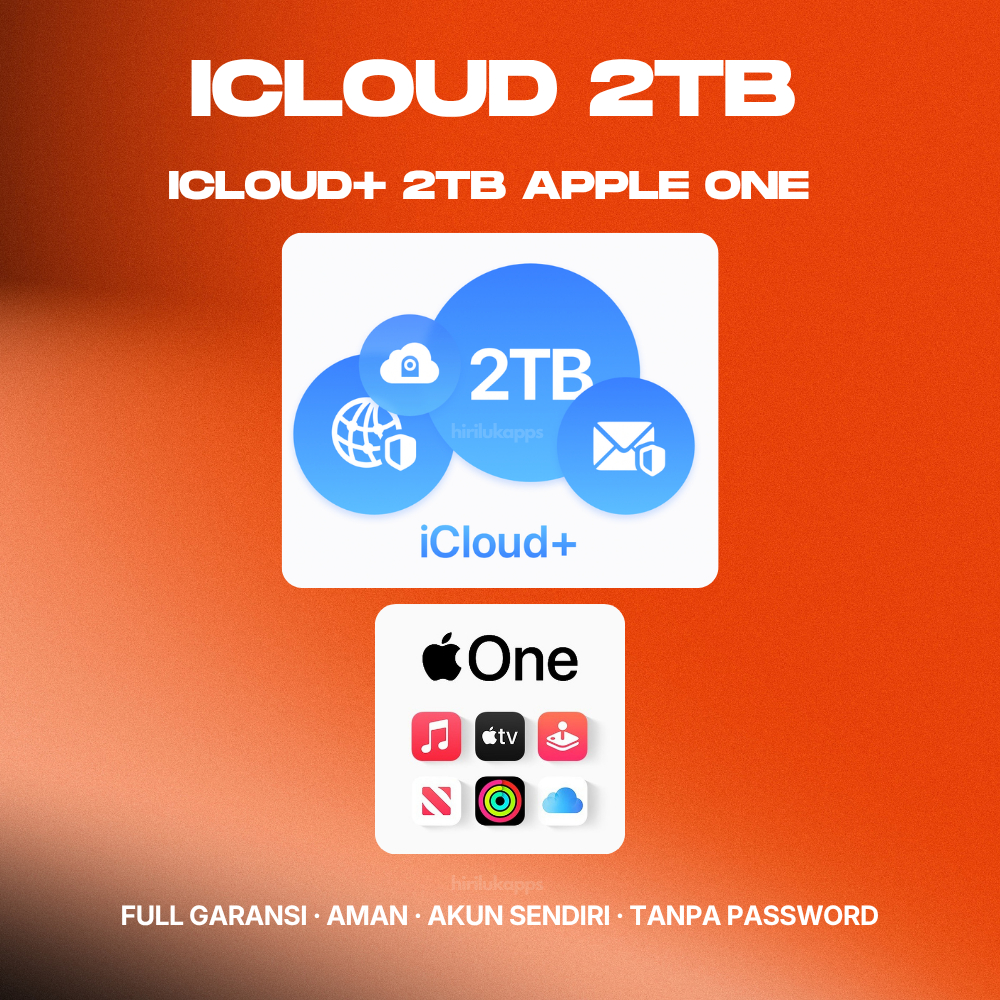 Termurah Storage iCloud+ 2TB APPLE ONE Lengkap Apple Music, TV, Arcade, Fitness