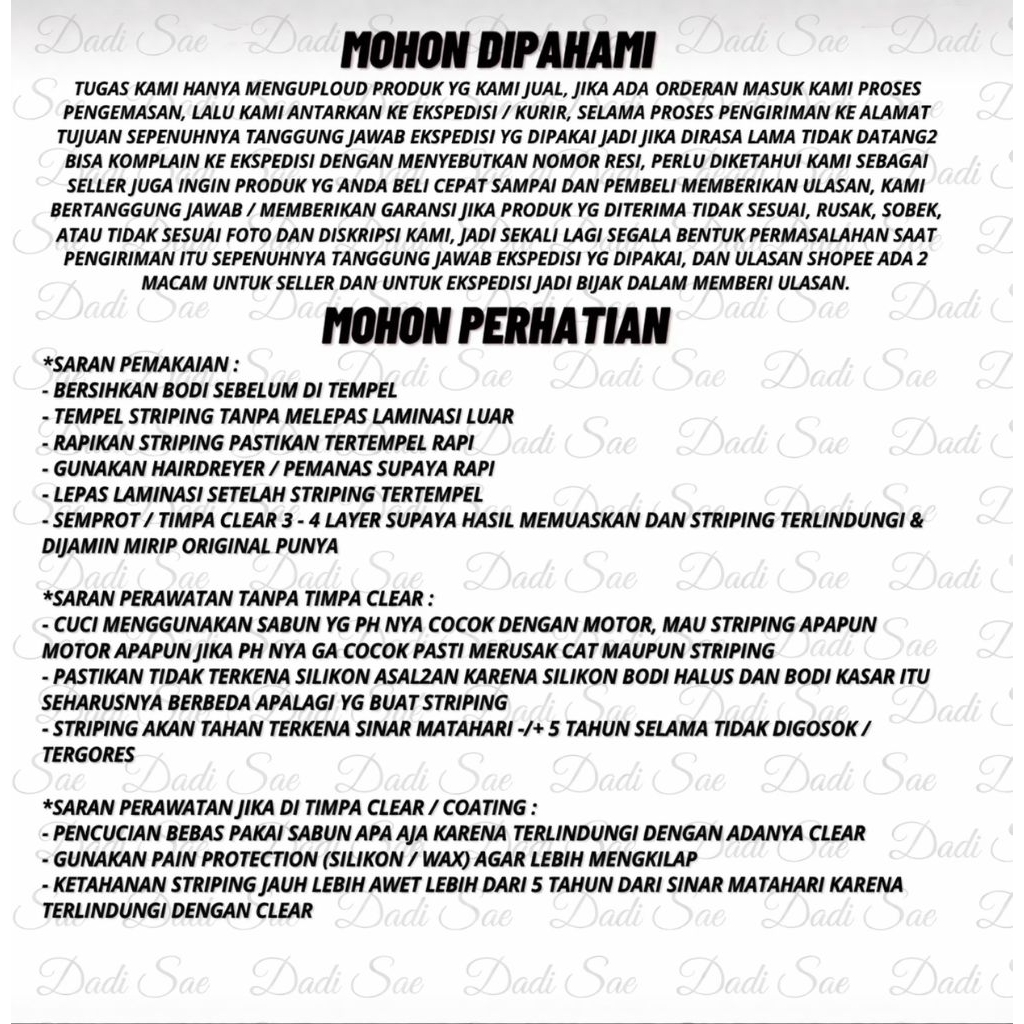 STRIPING STANDAR VARIO TECHNO 125 FI GEN 2 2016 WARNA PUTIH BIRU