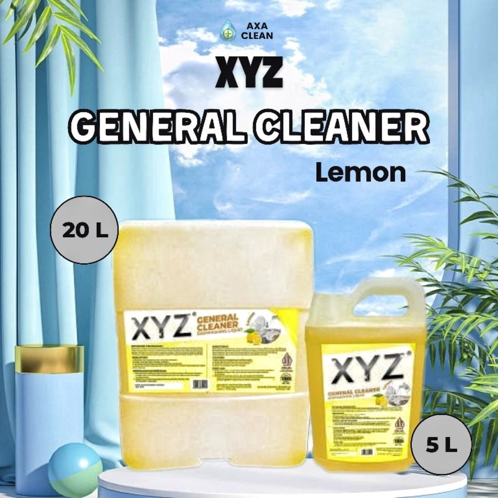 XYZ General Cleaner Lemon Dishwash Pembersih Industrial Serbaguna Multifungsi Kemasan 5L & 20L