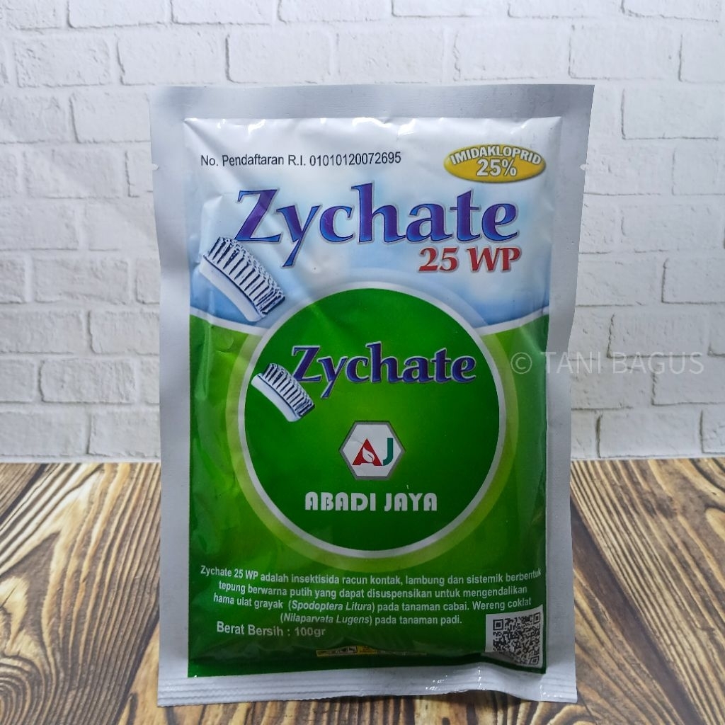 Zychate 25 WP 100gr - Insektisida Imidakloprid Pengendali Wereng & Ulat Grayak