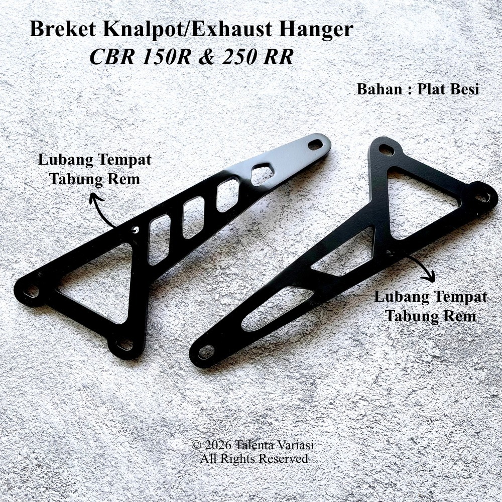 Gantungan Knalpot Racing Honda CBR 250RR CBR 150R Exhaust Hanger Bahan Plat Besi