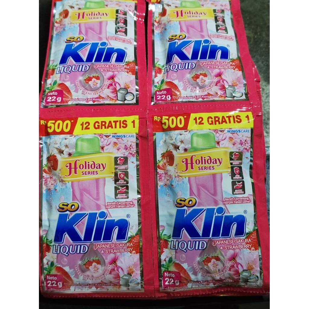 Soklin Liquid Detergent Cair Sachet/Soklin Cair