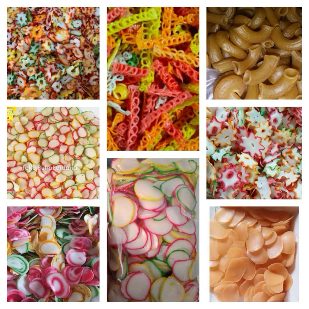 aneka krupuk kiloan krupuk mentah