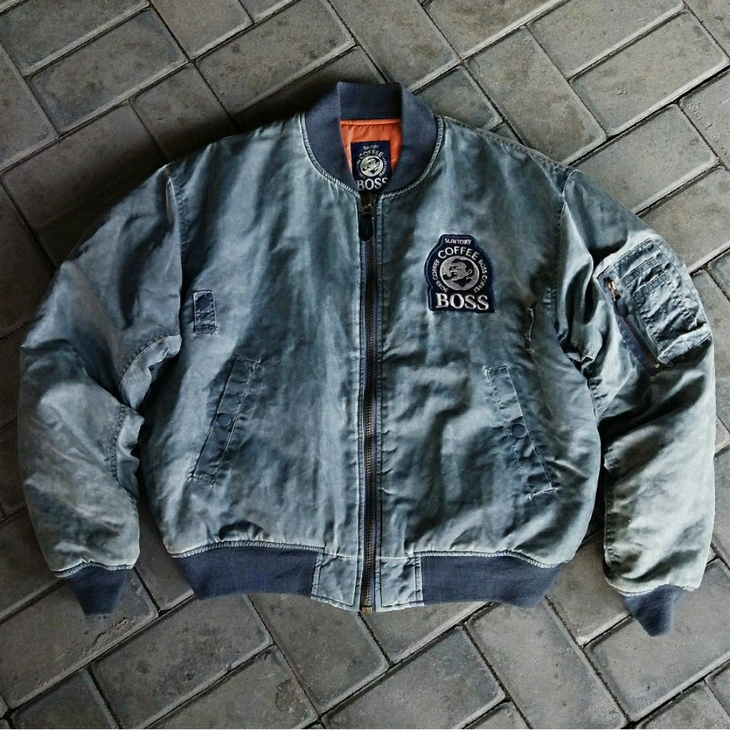 Vintage Bomber Suntory Coffee Boss