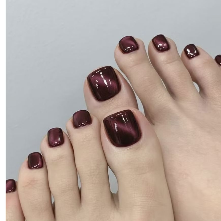 Nail art kuku kaki palsu isi 12pc + lem