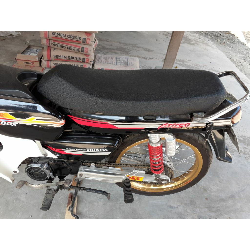 jok set komplit jok motor astrea prima astrea star modif perahu bahan kulit amplas polos anti slip