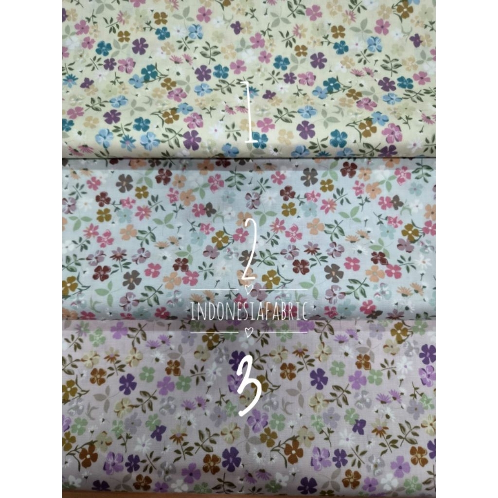 Kain Katun Jepang motif KJ514 tokai senko japan design ori bahan gamis tunik mukena kemeja daster pi