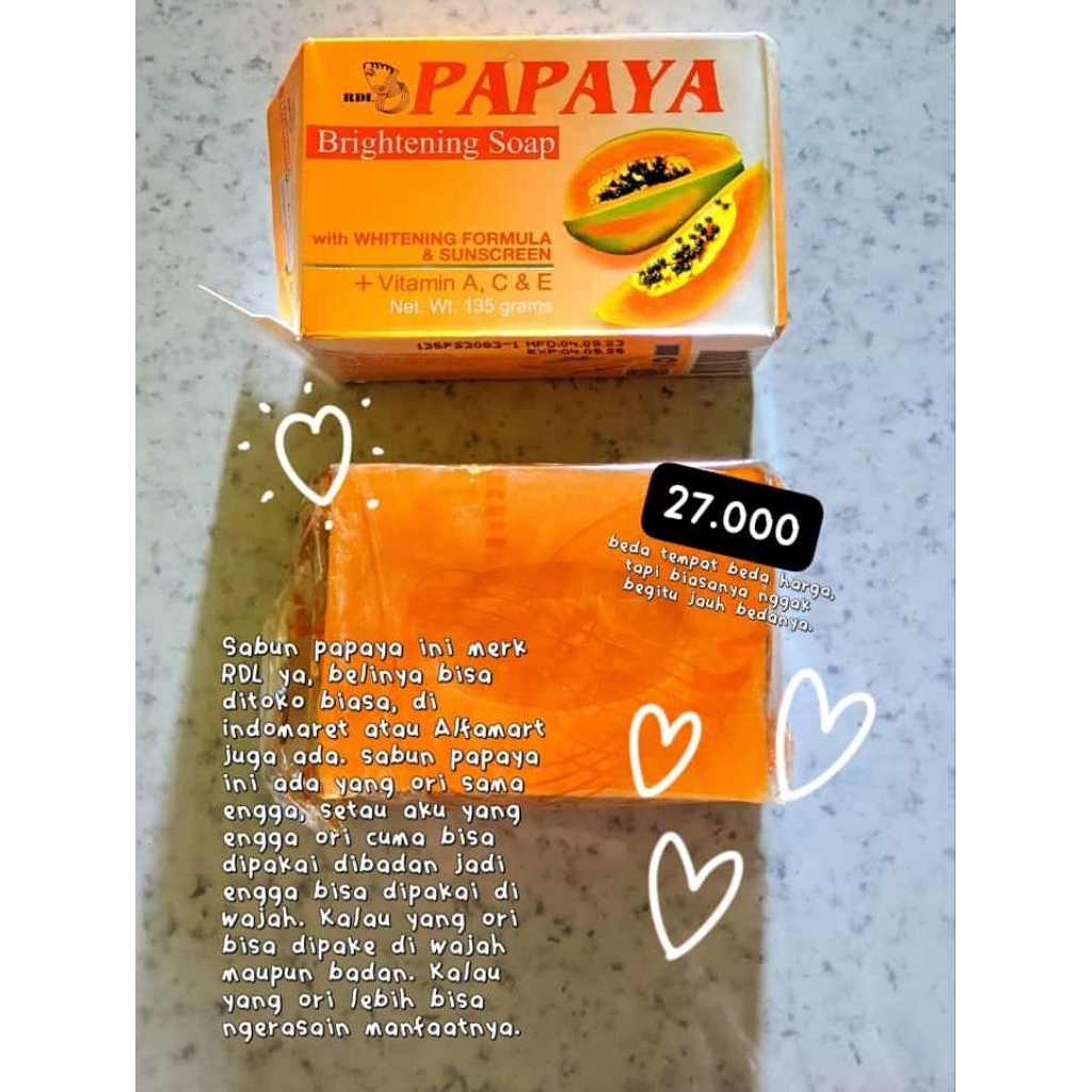 PAPAYA RDL ASLI ORIGINAL