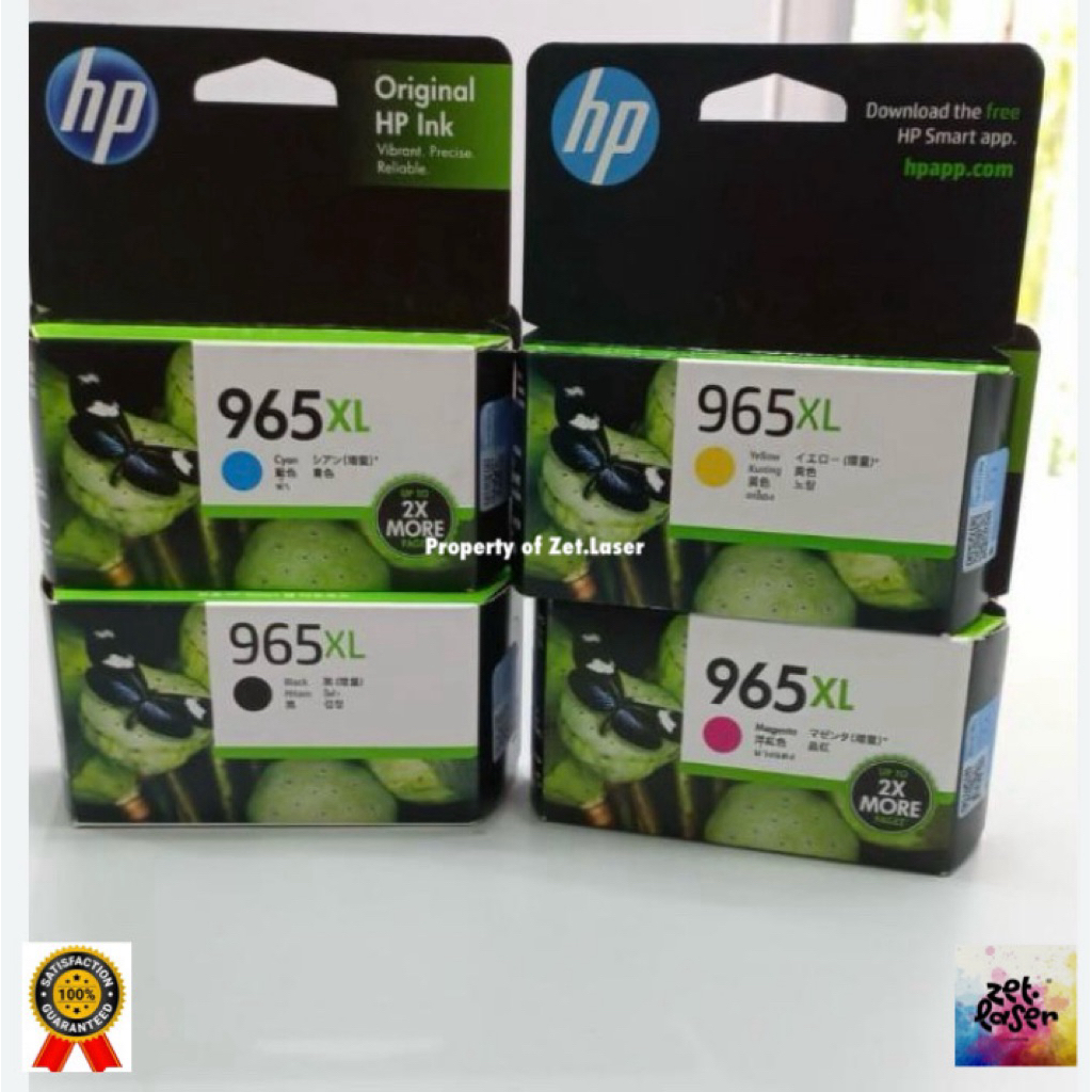 Tinta HP 965XL Original dengan Kualitas Cetak Tajam dan Tahan Lama Seri HP OfficeJet Pro 9010 HP Off